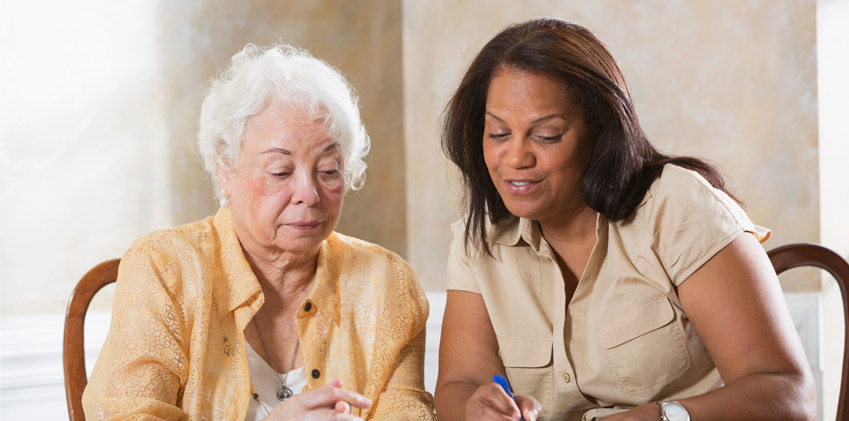 Help for a distraught widow
