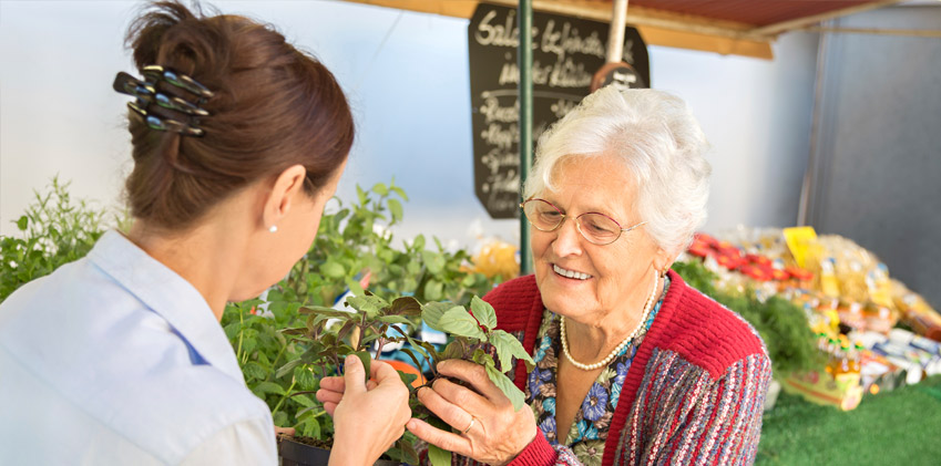 Caring for a widow with dementia